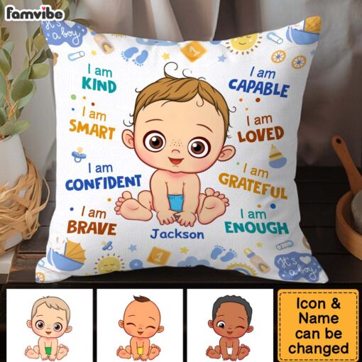 Personalized Gift For Baby I Am Kind Pillow