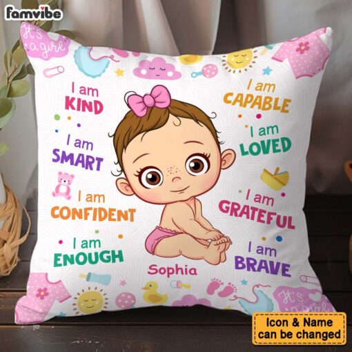 Personalized Gift For Baby I Am Kind Pillow