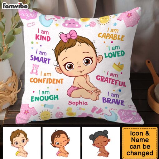 Personalized Gift For Baby I Am Kind Pillow