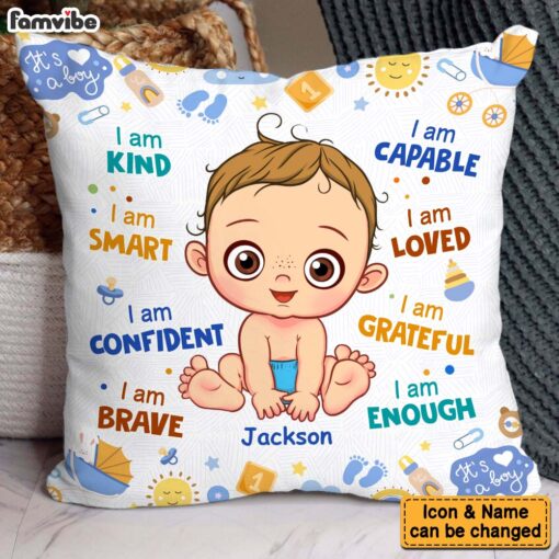 Personalized Gift For Baby I Am Kind Pillow