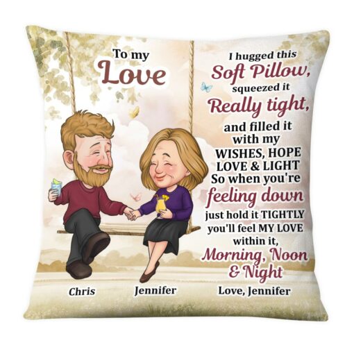 Personalized Gift For Couple Hug This Pillow