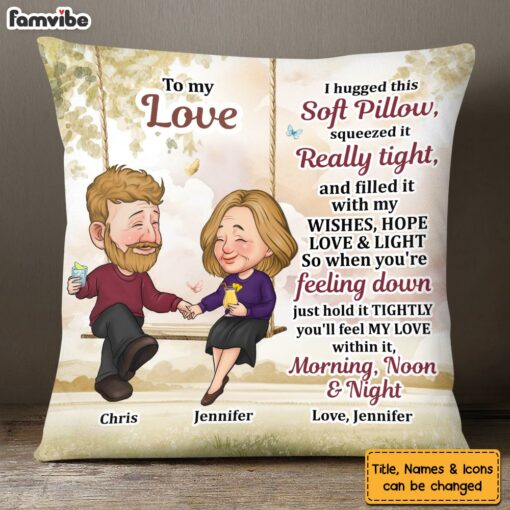 Personalized Gift For Couple Hug This Pillow