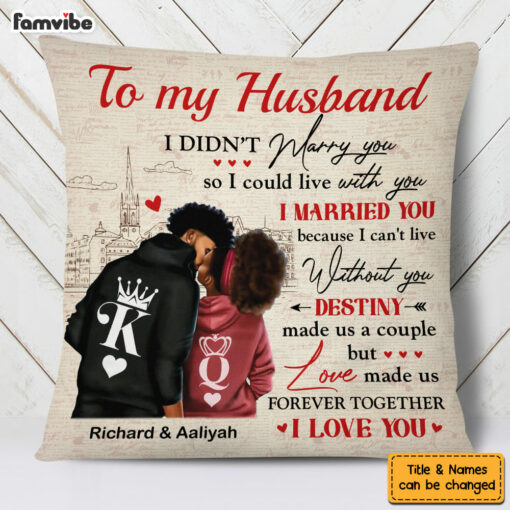 Personalized Gift For Couple Husband Wife Destiny Made Us Pillow