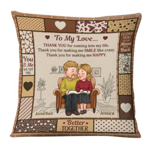 Personalized Gift For Couple Thank You Pillow