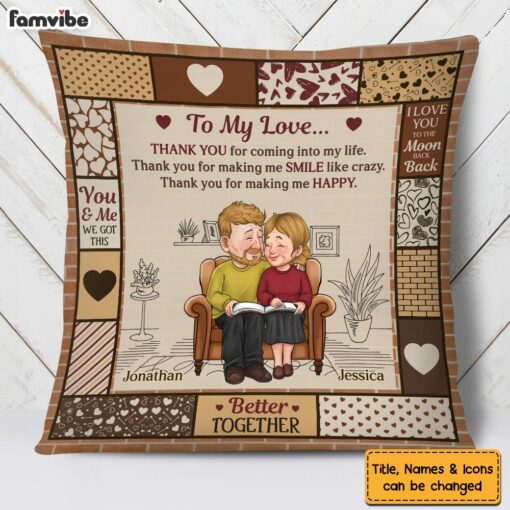 Personalized Gift For Couple Thank You Pillow