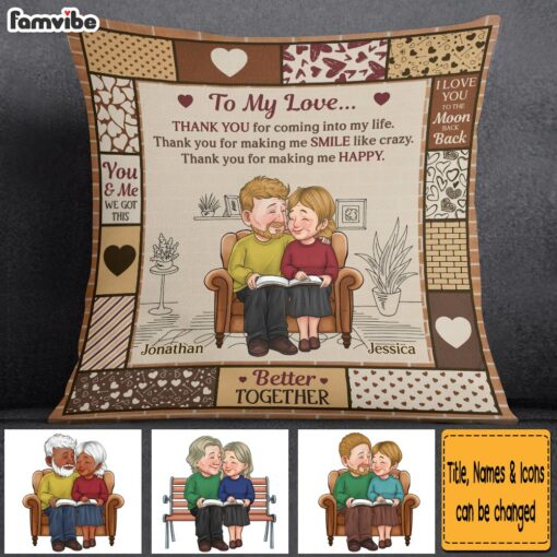 Personalized Gift For Couple Thank You Pillow