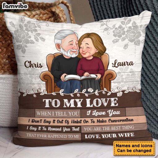 Personalized Gift For Couple When I Tell You I Love You Pillow