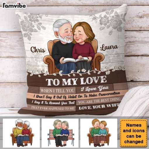 Personalized Gift For Couple When I Tell You I Love You Pillow