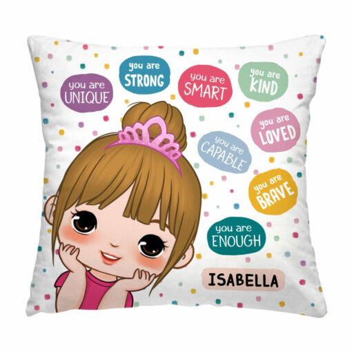 Personalized Gift For Daughter Affirmation You Are Unique Pillow