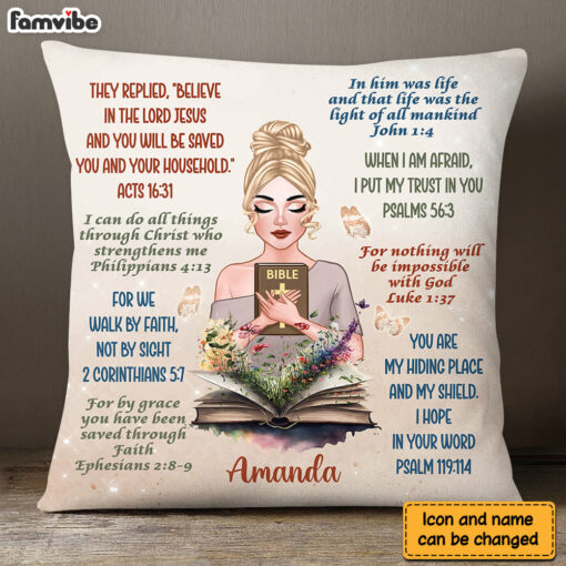 Personalized Gift For Daughter Bible Verses Pillow