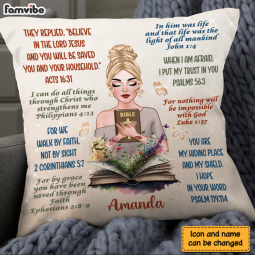 Personalized Gift For Daughter Bible Verses Pillow