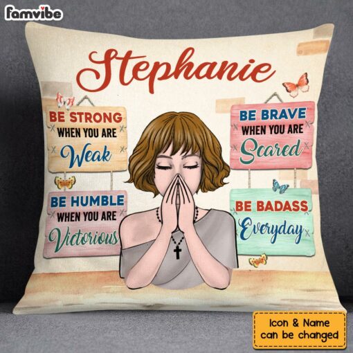 Personalized Gift For Daughter Encouragement Pillow