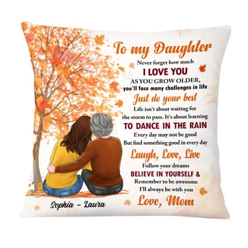 Personalized Gift For Daughter Fall I’ll Always Be With You Pillow