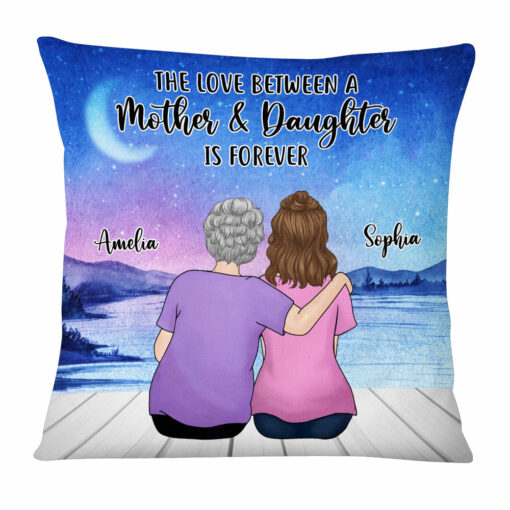 Personalized Gift For Daughter From Mom Love Forever Pillow