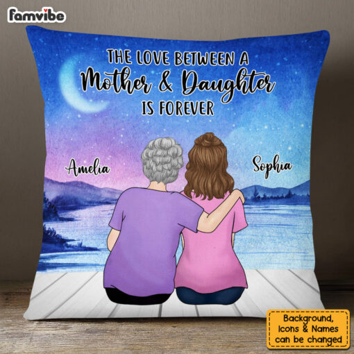 Personalized Gift For Daughter From Mom Love Forever Pillow