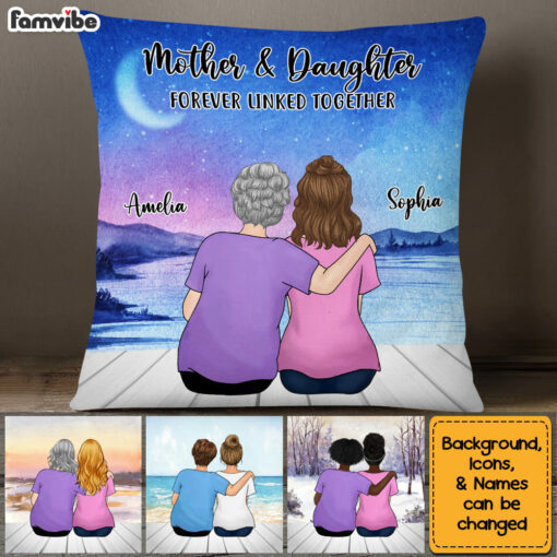 Personalized Gift For Daughter From Mom Love Forever Pillow