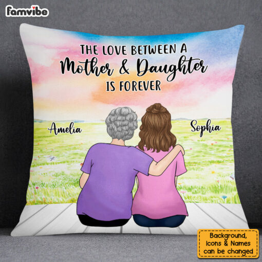 Personalized Gift For Daughter From Mom Love Forever Pillow