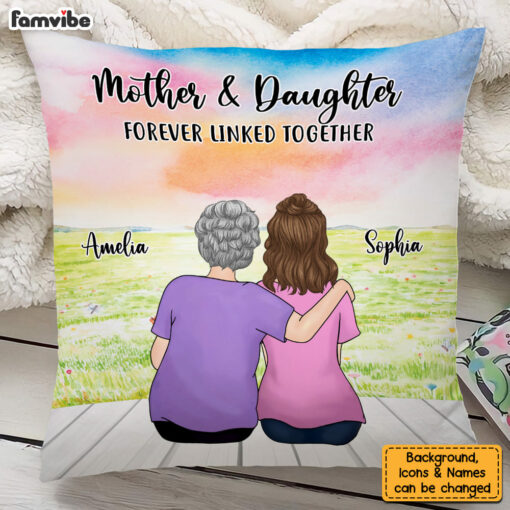 Personalized Gift For Daughter From Mom Love Forever Pillow