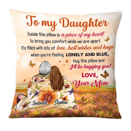 Personalized Gift For Daughter From Mom Pillow