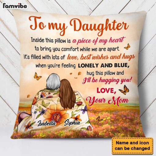 Personalized Gift For Daughter From Mom Pillow