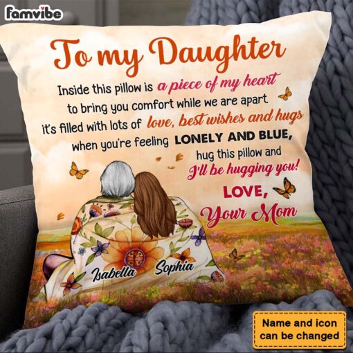 Personalized Gift For Daughter From Mom Pillow