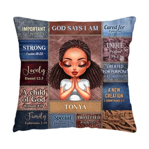 Personalized Gift For Daughter God Says I Am Pillow