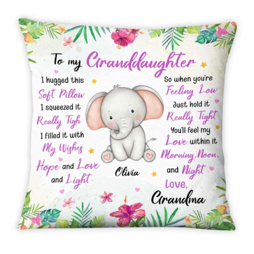 Personalized Gift For Daughter Granddaughter Animals Soft Pillow