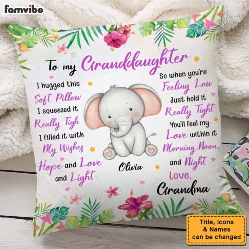 Personalized Gift For Daughter Granddaughter Animals Soft Pillow