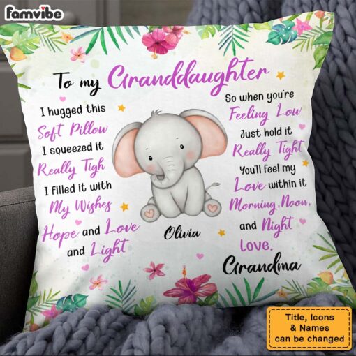 Personalized Gift For Daughter Granddaughter Animals Soft Pillow