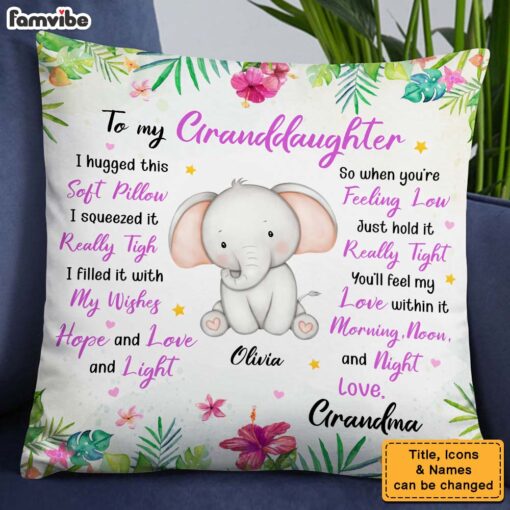 Personalized Gift For Daughter Granddaughter Animals Soft Pillow