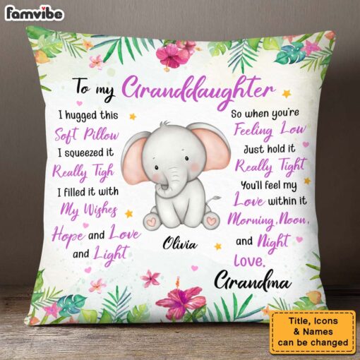 Personalized Gift For Daughter Granddaughter Animals Soft Pillow