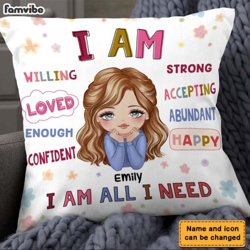 Personalized Gift For Daughter Granddaughter I Am Kind Pillow