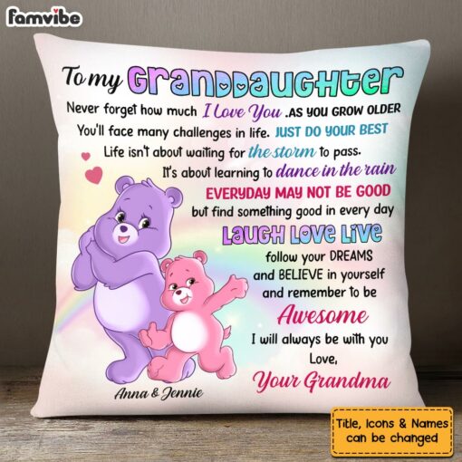 Personalized Gift For Daughter Granddaughter Laugh Love Live Pillow