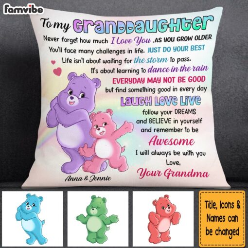 Personalized Gift For Daughter Granddaughter Laugh Love Live Pillow