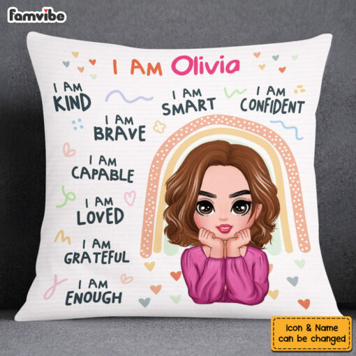 Personalized Gift For Daughter I Am Kind I Am Loved Pillow