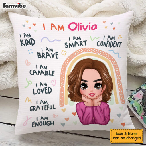 Personalized Gift For Daughter I Am Kind I Am Loved Pillow