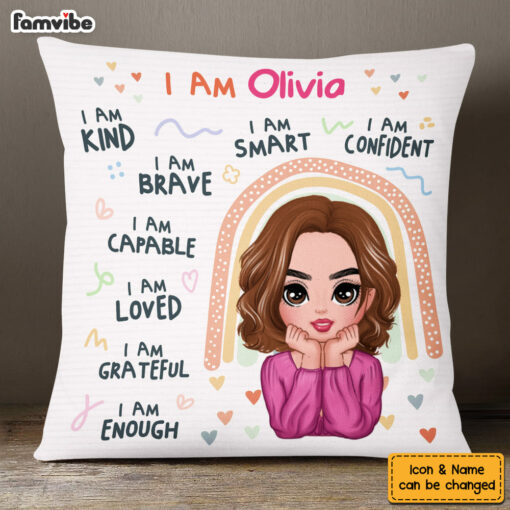 Personalized Gift For Daughter I Am Kind I Am Loved Pillow