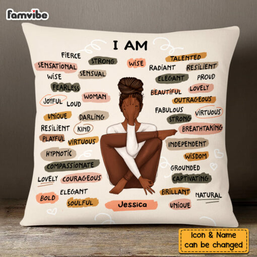 Personalized Gift For Daughter I Am Pillow