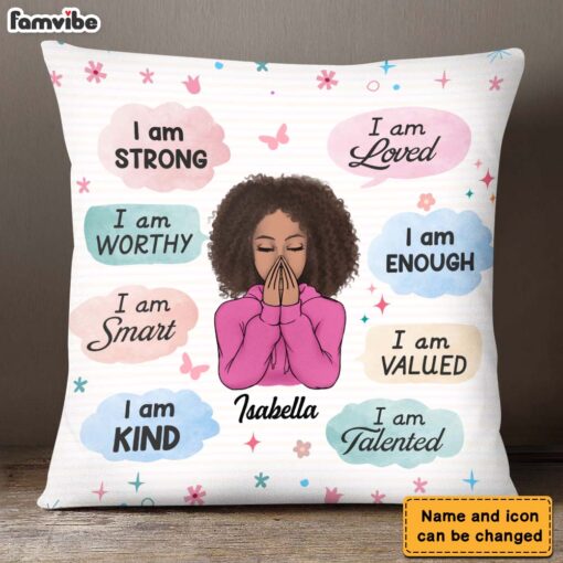 Personalized Gift For Daughter I Am Strong Pillow