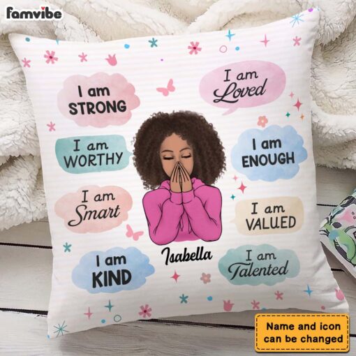 Personalized Gift For Daughter I Am Strong Pillow