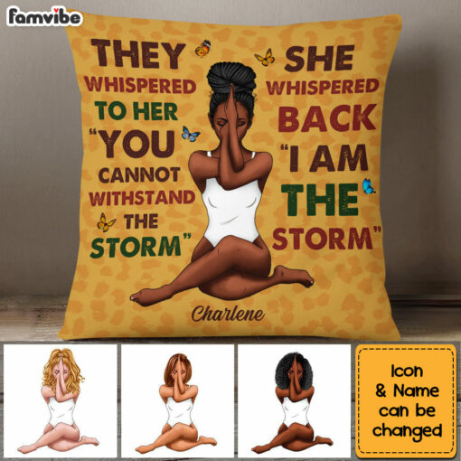 Personalized Gift For Daughter I Am The Storm Pillow