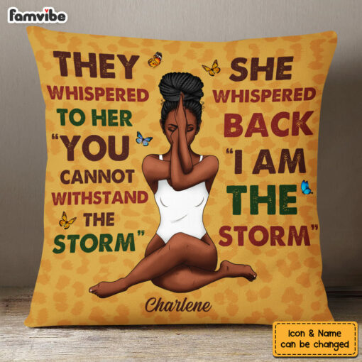 Personalized Gift For Daughter I Am The Storm Pillow