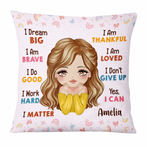 Personalized Gift For Daughter I Dream Big Pillow