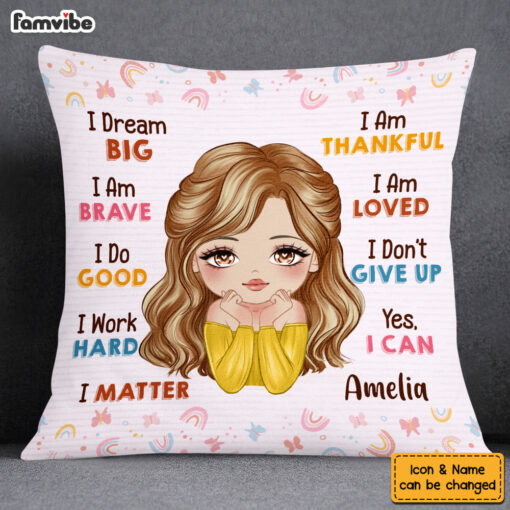 Personalized Gift For Daughter I Dream Big Pillow