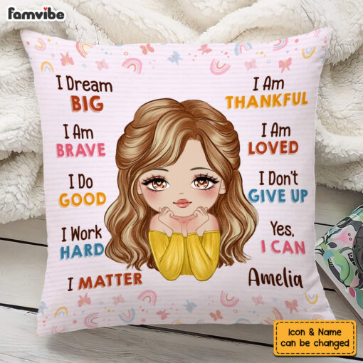 Personalized Gift For Daughter I Dream Big Pillow