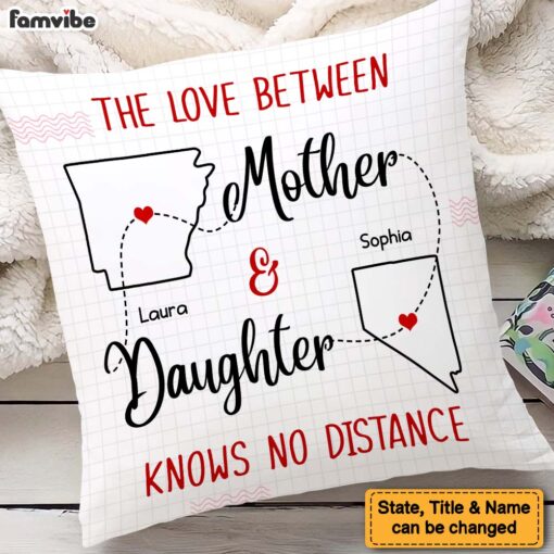 Personalized Gift For Daughter Long Distance Pillow