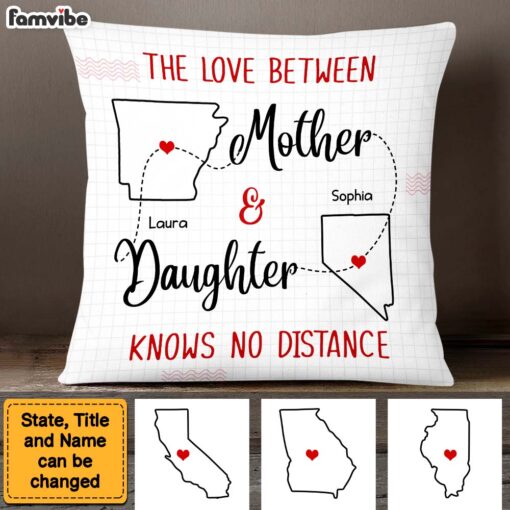 Personalized Gift For Daughter Long Distance Pillow