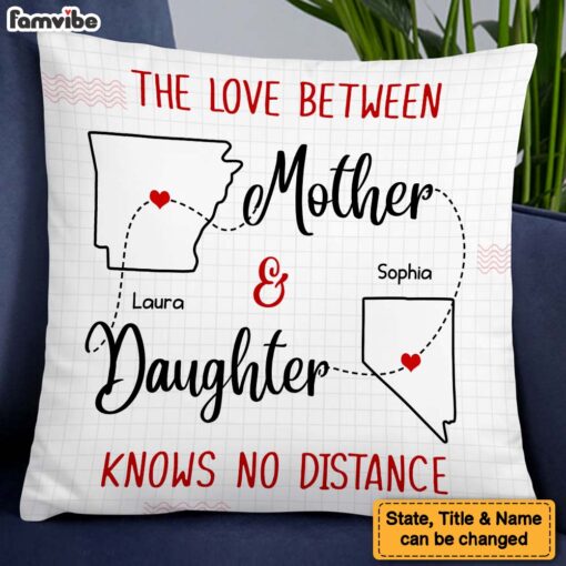 Personalized Gift For Daughter Long Distance Pillow