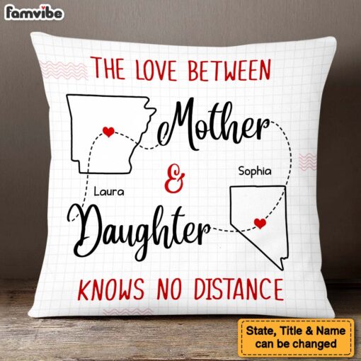 Personalized Gift For Daughter Long Distance Pillow