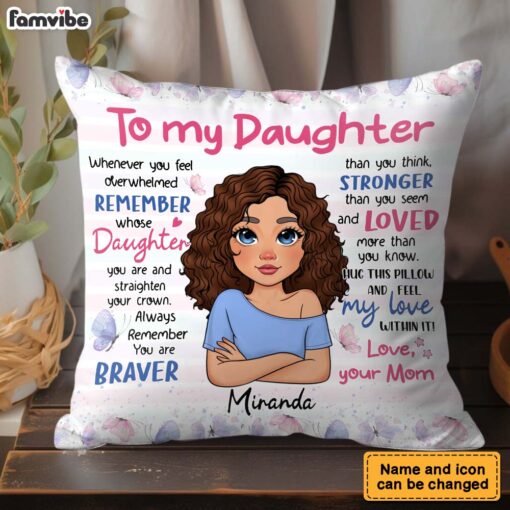 Personalized Gift For Daughter Loved More Than You Know Pillow